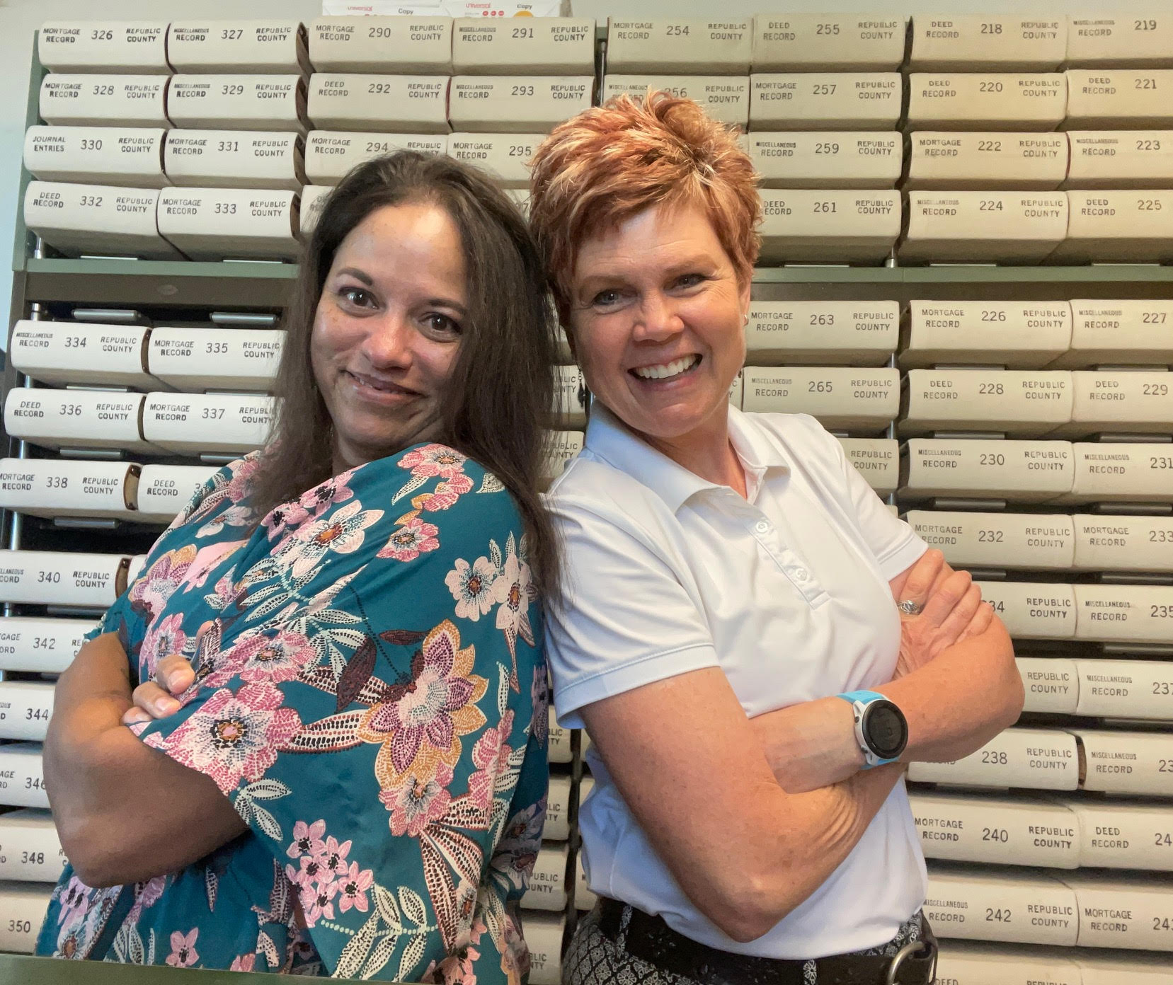 Deputy Olynna Pierson and Register of Deeds Sandee Swanson